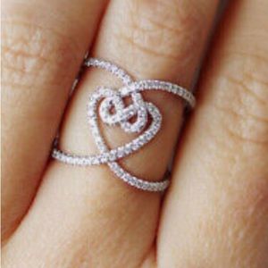 925 Silver Filled with Cubic Zircon Ring